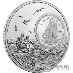 BLUENOSE 10 CENTS the Bigger Picture 5 Oz Moneda Plata 10 Cents Canada 2022