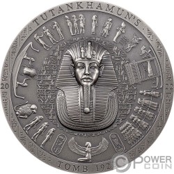AZTEC CALENDAR STONE Archeology Symbolism 3 Oz Silver Coin 20