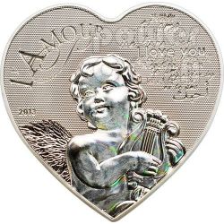 ANGEL OF LOVE Hologram Silver Coin 1000 Francs Cameroon 2010