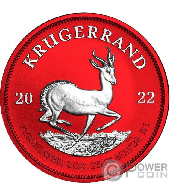 Krugerrand Space Red 1 Oz Moneta Argento 1 Rand South Africa 2022