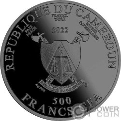 HEDGEHOG Night Hunters Silver Coin 500 Francs CFA Cameroon 2023