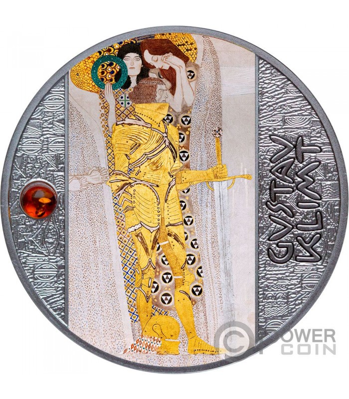 KNIGHT Gustav Klimt Silver Coin 500 Francs Cameroon 2022