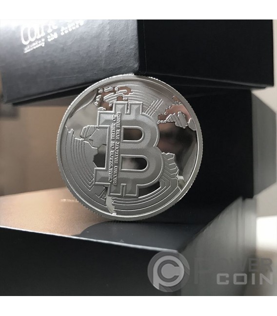 NEW LYDIAN COIN Bitcoin Backed 1 Oz Silver Coin 0.2 mBTC 2022