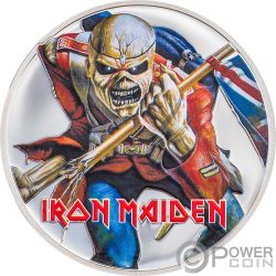 SENJUTSU Iron Maiden 2 Oz Silver Coin 10$ Cook Islands 2022