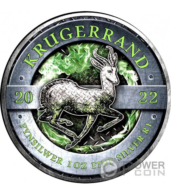 Krugerrand Nature Power 1 Oz Moneta Argento 1 Rand South Africa 2022