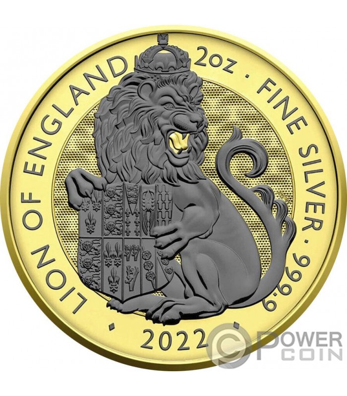 Lion Of England Royal Tudor Beasts Gold Black Empire Reverse Oz