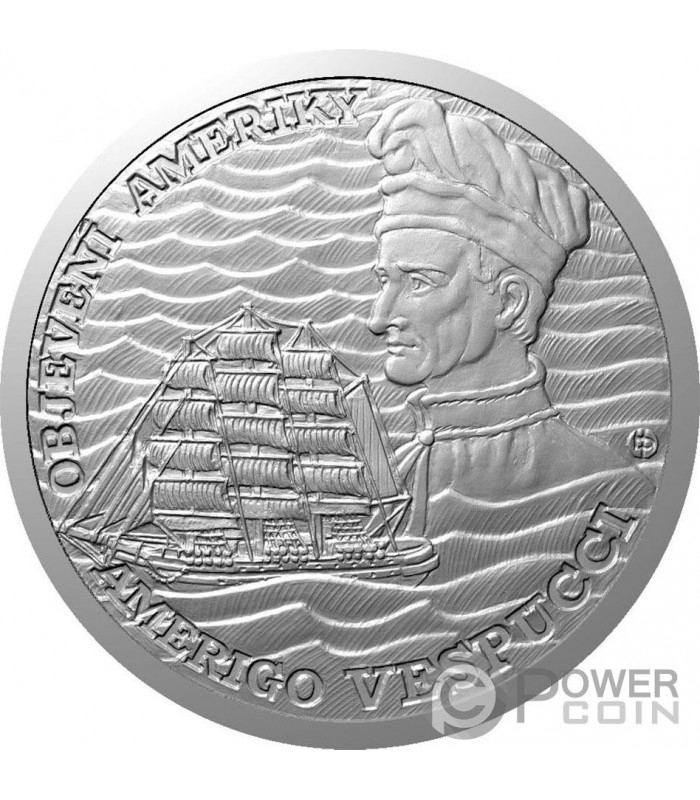 AMERIGO VESPUCCI Discovery of America 1 Oz Silver Coin 2 Niue 2022