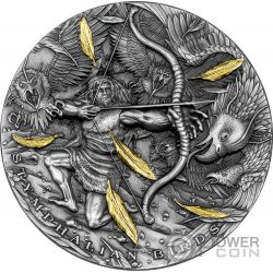 AUGEAN STABLES Twelve Labours of Hercules 2 Oz Silver Coin 5$ Niue