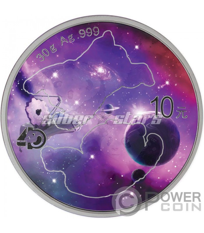 CHINA PANDA Glowing Galaxy Edition Silver Coin 10 Yuan China 2022