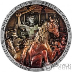 ALEXANDER THE GREAT 5 Oz Moneda Plata 25000 Francos Chad 2023