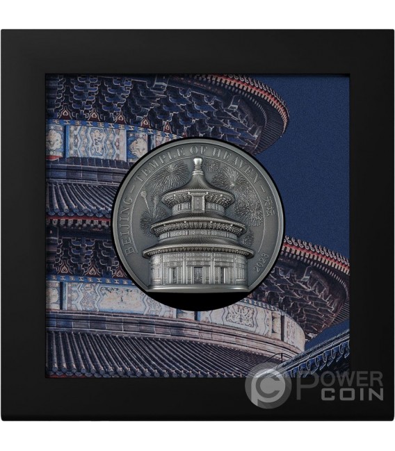 TEMPLE OF HEAVEN Beijing 5 Oz Silver Coin 25$ Cook Islands 2023