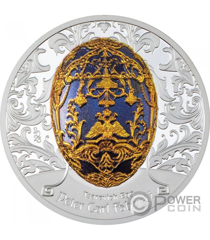 TSAREVICH FABERGE EGG Peter Carl 2 Oz 1000