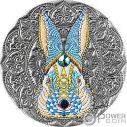 TIGER Mandala Art 2 Oz Silver Coin 5$ Niue 2022