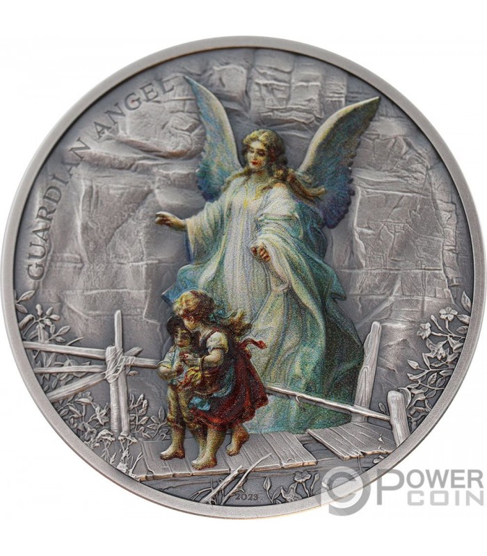 GUARDIAN ANGEL 1 Oz Silver Coin 5 Cook Islands 2023