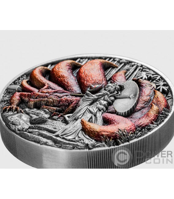 NINE TAILED FOX 1 Oz Silver Coin 5000 Francs Chad 2023