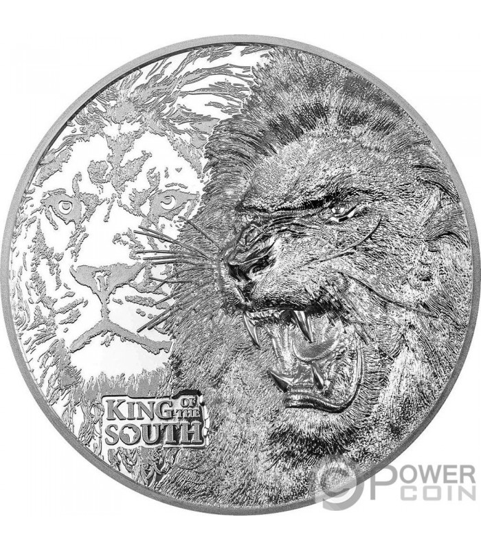 LION Nature Kings 1 Oz Silver Coin 5$ Cook Islands 2023