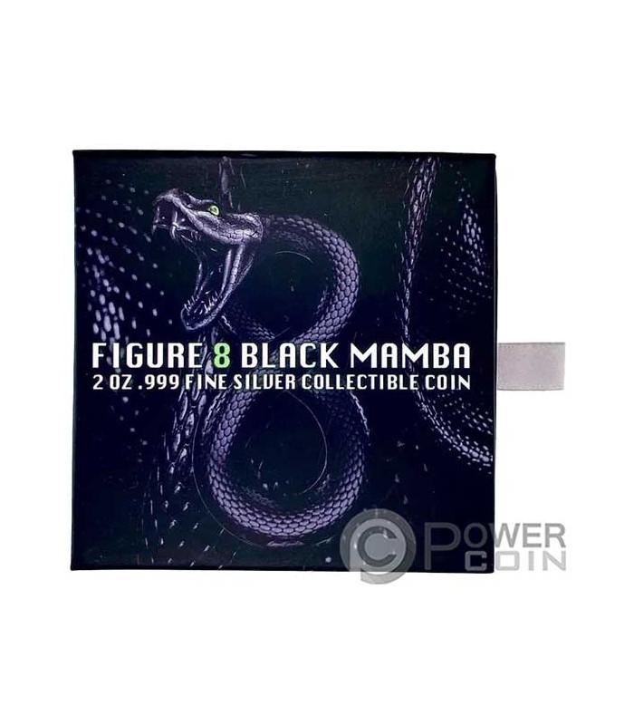 FIGURE EIGHT BLACK MAMBA 2023 10000 Oz Chad Silber Münze 2 Franken