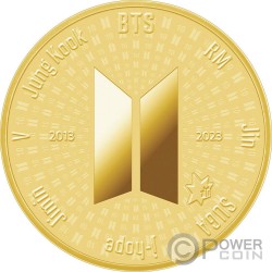 BTS 10th Anniversary Silver Medal South Korea 2023