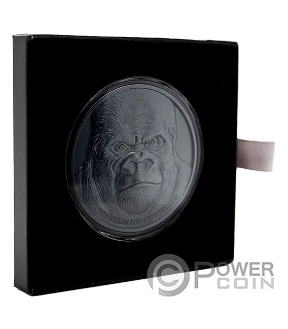 BLACK GORILLA 2 Oz Silver Coin 10000 Francs Chad 2023