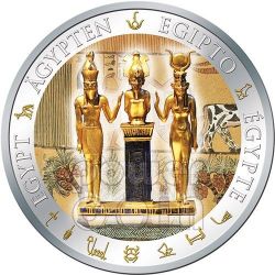 HORUS EYE Gilded Egypt Silver Coin 1$ Fiji 2012