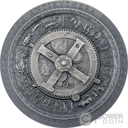 DENDERA Zodiac Archeology Symbolism 3 Oz Silver Coin 20$ Cook