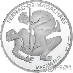 MACTAN 1521 V Centenary Ferdinand Magellan Circumnavigation Voyage Silver Coin 7.5€ Euro Portugal 2021