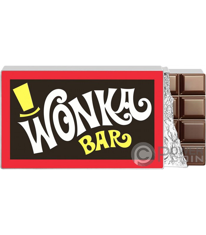 WILLY WONKA AND THE CHOCOLATE FACTORY La Fabbrica di Cioccolato 5 Oz Moneta  Argento 10$ Niue 2023