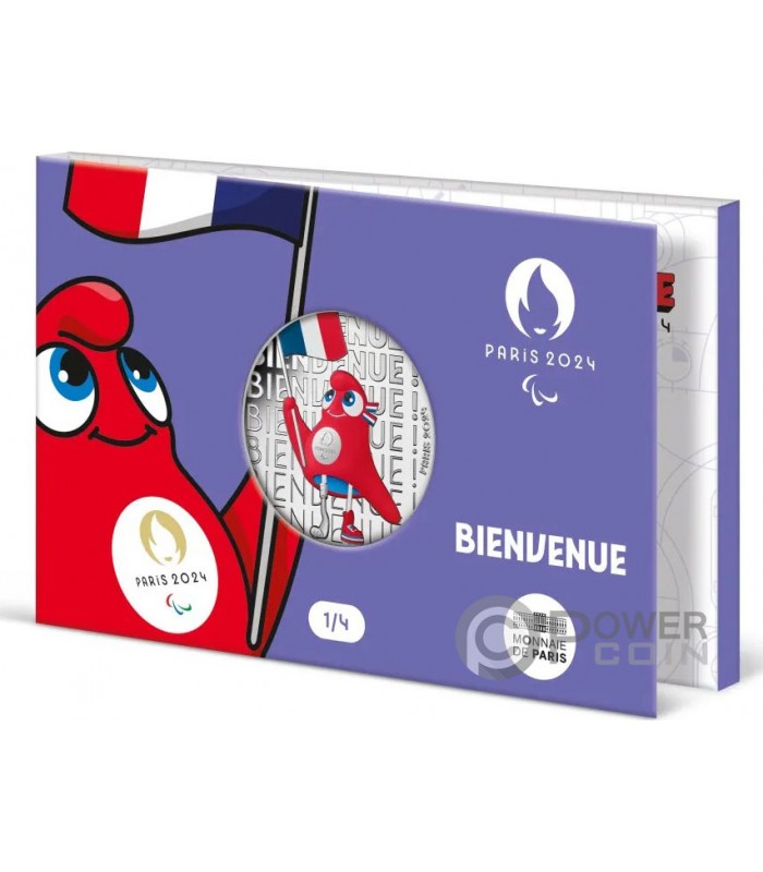 2022 2 Euro 2024 Paris Olympics Commemorative Coin Blister - 50,000  Mintage! RED
