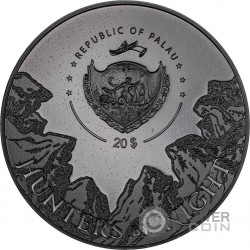 EAGLE OWL Hunters by Night 5 Oz Silver Coin 20$ Palau 2021