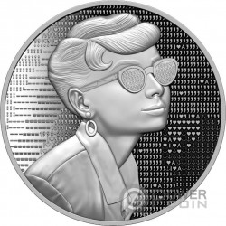 AUDREY HEPBURN Celebrities 1 Oz Moneda Plata 2$ Niue 2023