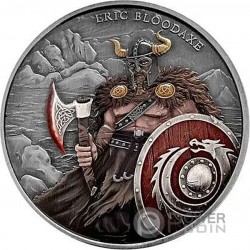 ERIC BLOODAXE Legendary Warriors 1 Oz Silver Medal 2023