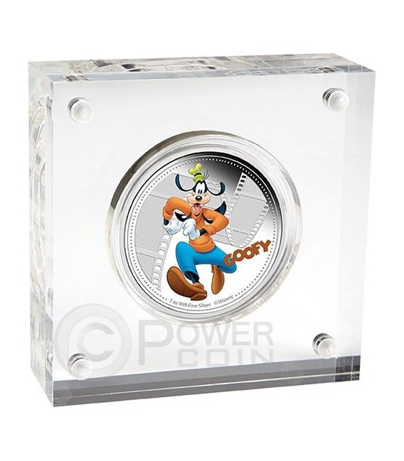 GOOFY Mickey and Friends Disney 1 Oz Silver Proof Coin 2$ Niue 2014