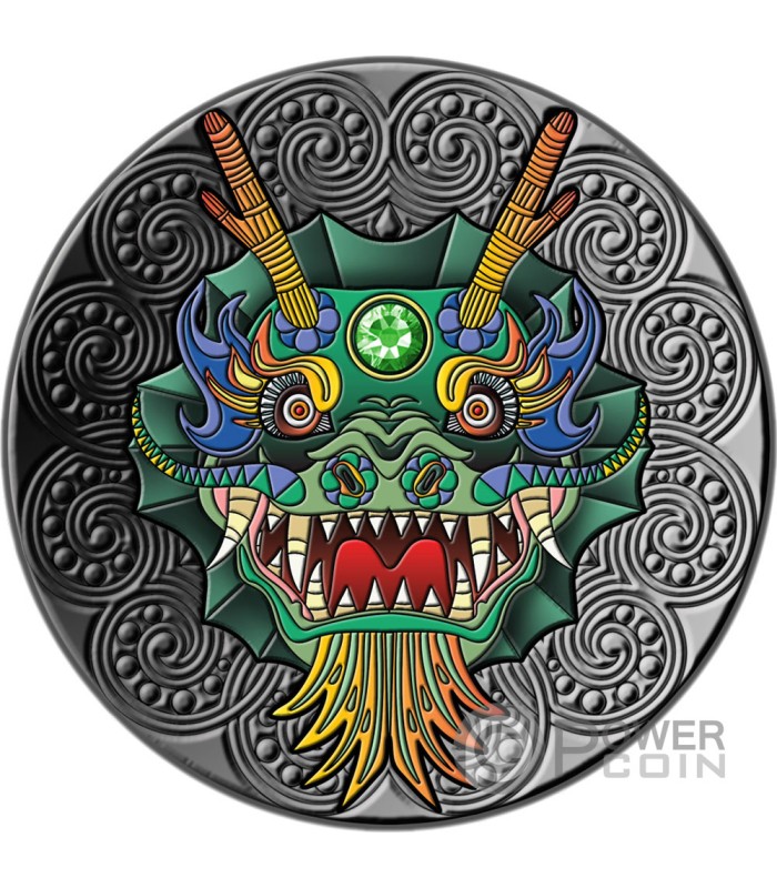 DRAGON Mandala Art Drachen 2 Oz Silber M Nze 5 Niue 2024   Dragon Mandala Art Drachen 2 Oz Silber Muenze 5 Niue 2024 