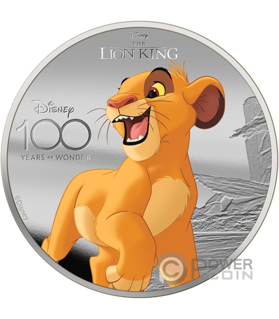 LION KING Disney 100 Years of Wonder 1 Oz Silver Coin 5$ Solomon ...