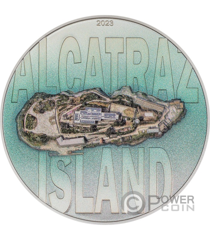 ALCATRAZ ISLAND 3 Oz Silver Coin 20 Cook Islands 2023