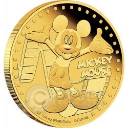 GOOFY Mickey and Friends Disney 1/4 Oz Gold Proof Coin 25$ Niue 2014