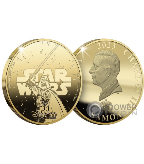 MICKEY MOUSE Disney 100 Magical Years 1 Oz Gold Coin 50$ Tala Samoa 2023