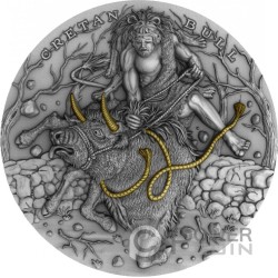 AUGEAN STABLES Twelve Labours of Hercules 2 Oz Silver Coin 5$ Niue