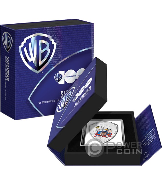 SUPERMAN Looney Tunes Mashups 2 Oz Silver Coin 5$ Niue 2023