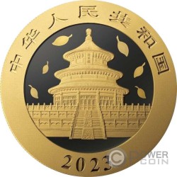 CHINA PANDA Golden Ring Edition Silver Coin 10 Yuan China 2022