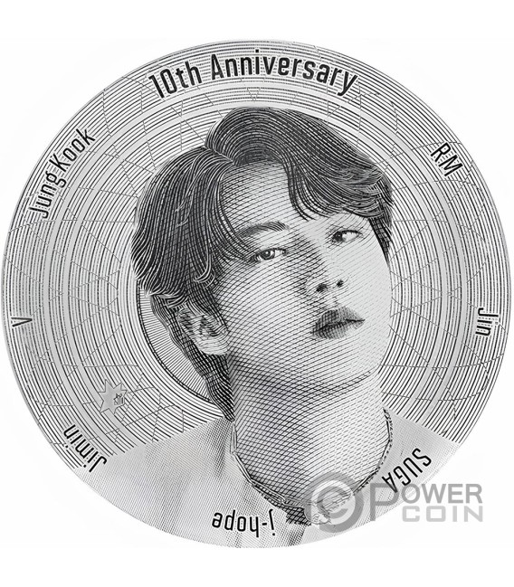 JIN BTS 10th Anniversary Silver Medal South Korea 2023