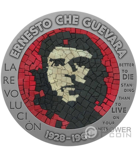 ERNESTO CHE GUEVARA Mosaic 1 Oz Silver Coin 100 Francs CFA Congo 2023