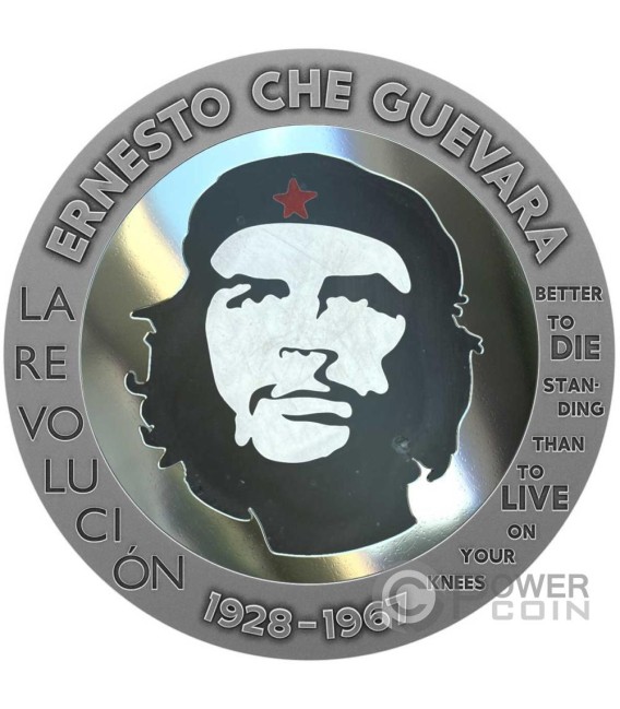 ERNESTO CHE GUEVARA Bernit and Steel Face Version 1 Oz Silver Coin 100 ...