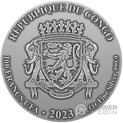 ERNESTO CHE GUEVARA Bernit and Steel 1 Oz Silver Coin 100 Francs 
