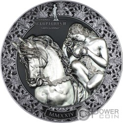 MOSES Eternal Sculptures II 3 Oz Silver Coin 20$ Palau 2022