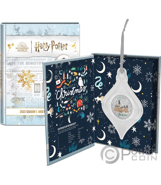 HARRY POTTER Seasons Greetings 1 Oz Silver Coin 2$ Niue 2023