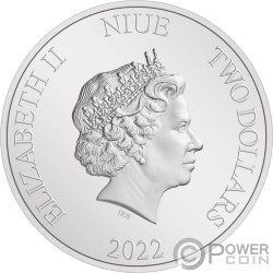 HARRY POTTER Seasons Greetings 1 Oz Silver Coin 2$ Niue 2023