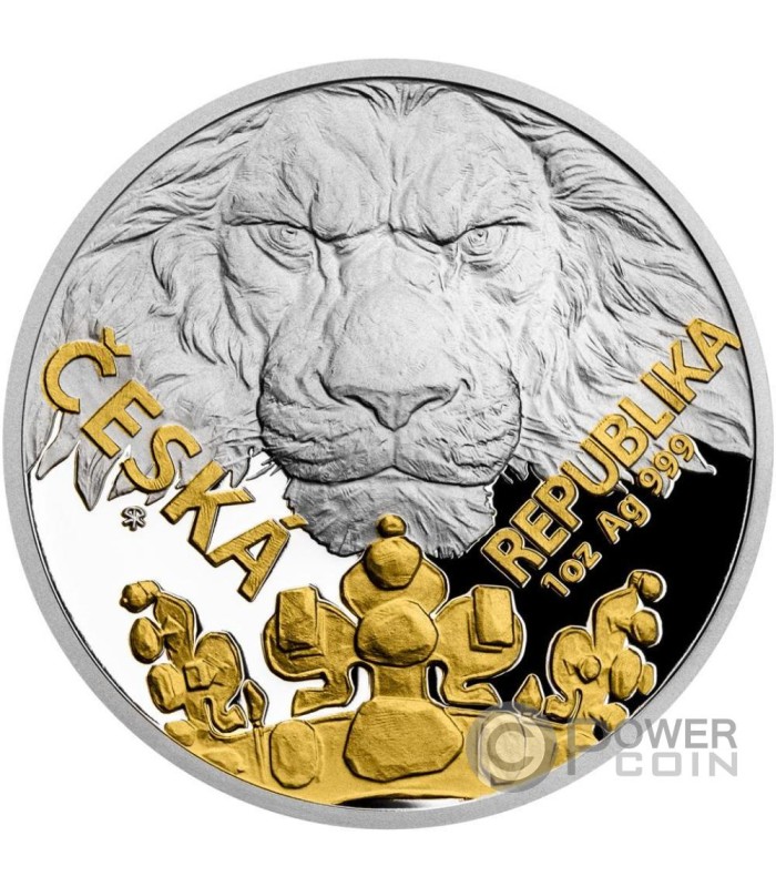 CESKA 2023 REPUBLKA NIUEチェコのライオン銀貨 1oz-