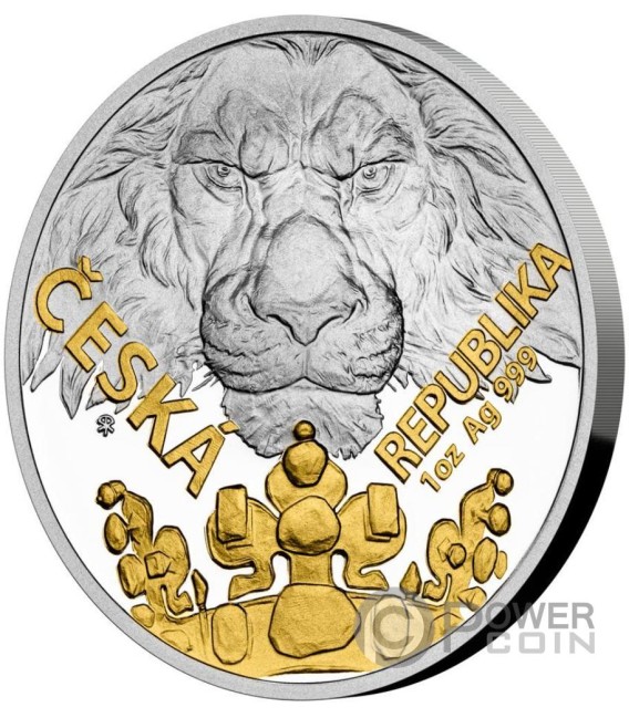 CESKA 2023 REPUBLKA NIUEチェコのライオン銀貨 1oz-