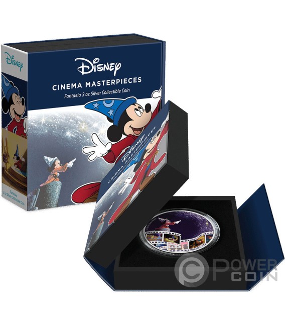 FANTASIA Disney Cinema Masterpieces 3 Oz Silver Coin 10$ Niue 2023